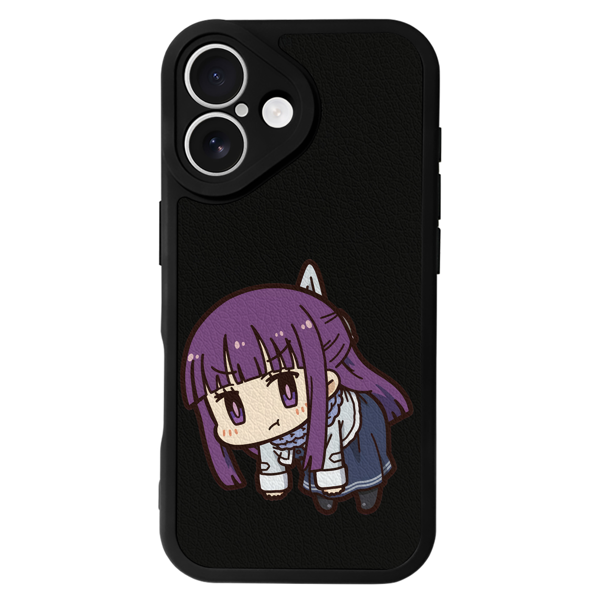 （画像用） 葬送のフリーレン Frieren 【iPhone 16シリーズ対応】シリコンスマホケース（レザー調） 材質：シリコン
